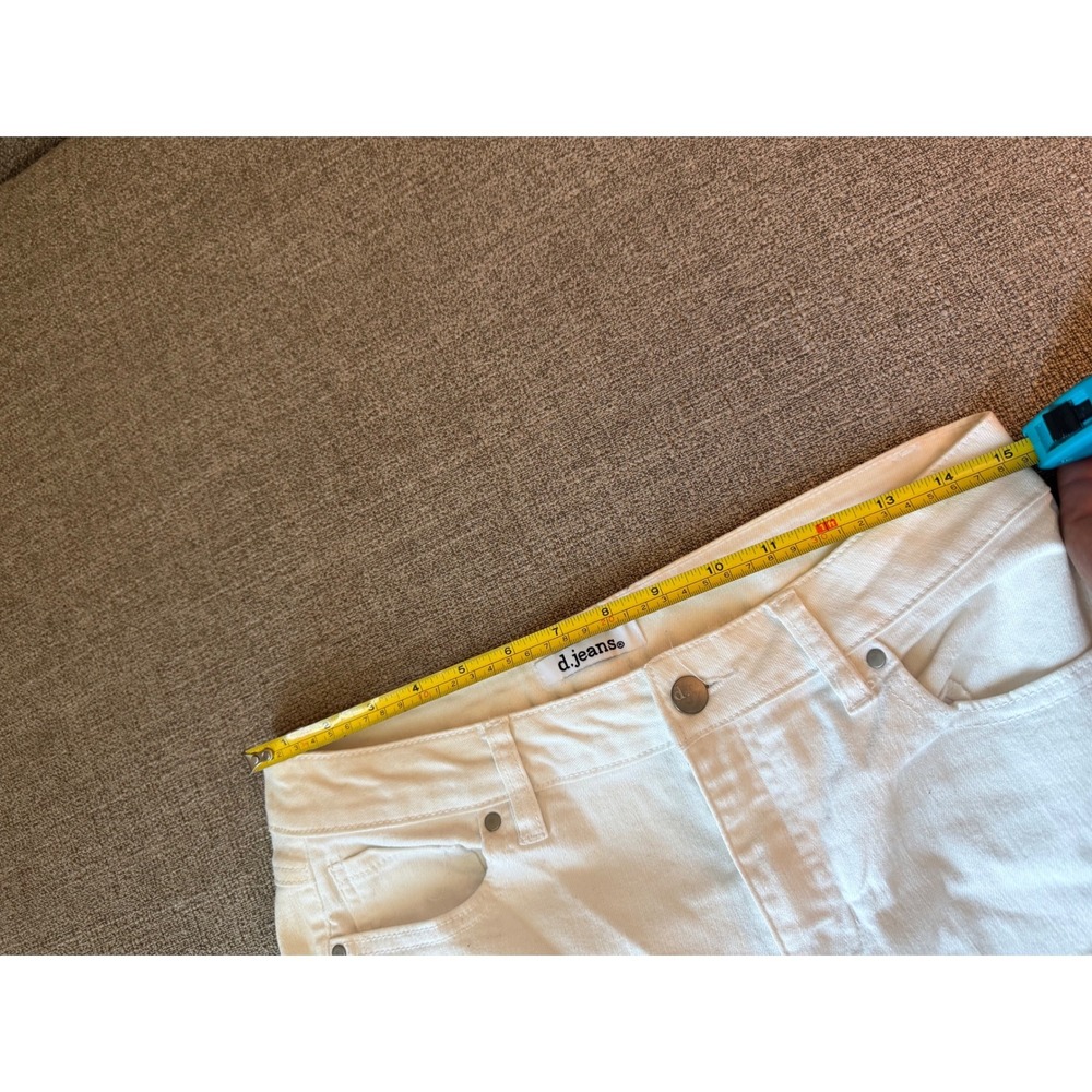 d.jeans Womens White Skinny Denim Jeans Size 8 Stretch Cotton Blend - Picture 5 of 8